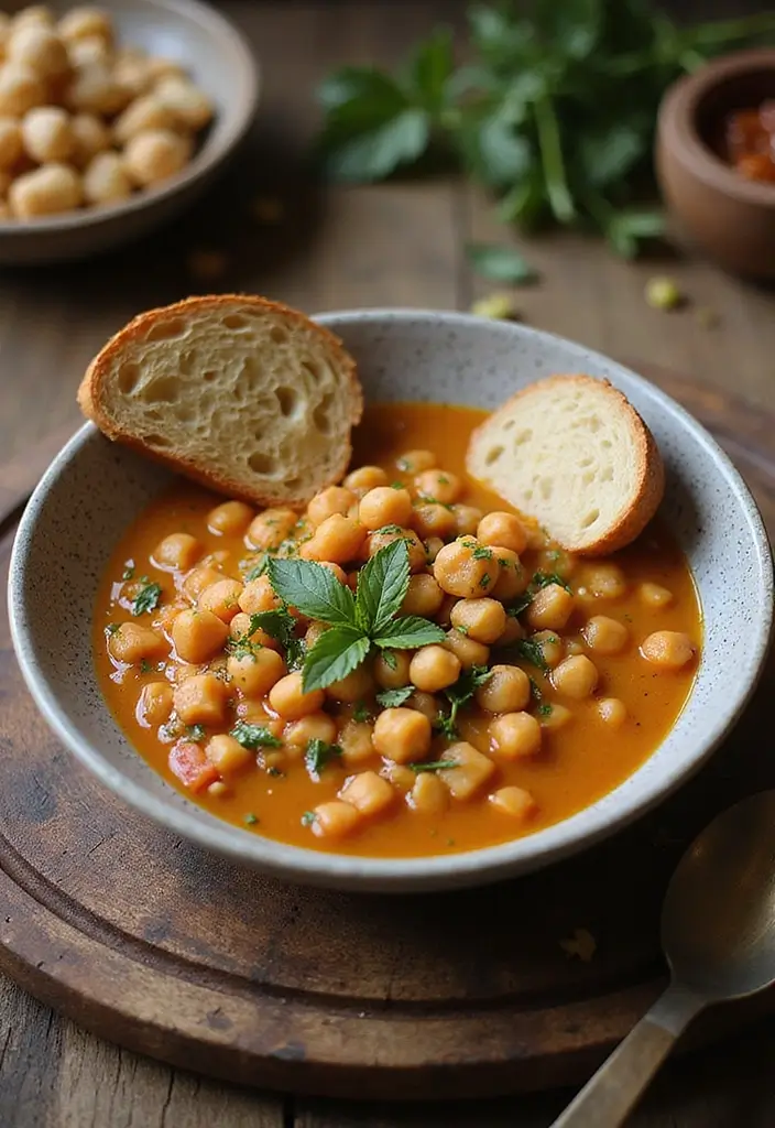 25 Mediterranean White Bean Soup Recipes for Cozy Nights - 10. Rustic Chickpea and White Bean Soup