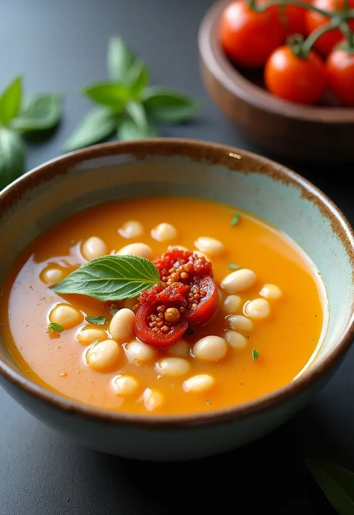 25 Mediterranean White Bean Soup Recipes for Cozy Nights - 16. White Bean Soup with Sun-Dried Tomatoes
