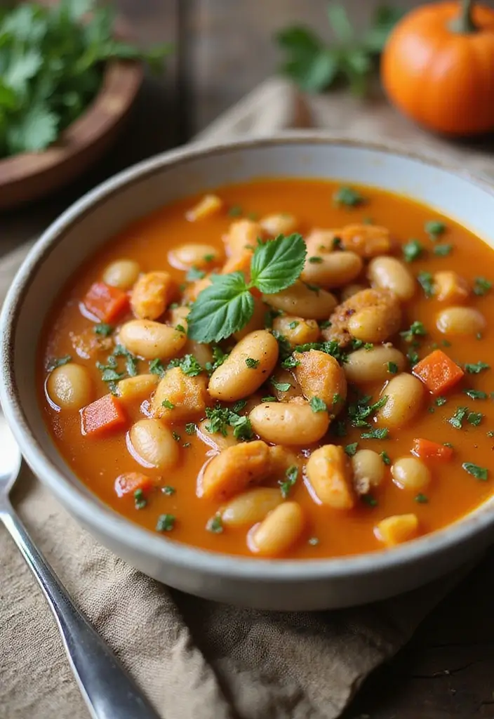25 Mediterranean White Bean Soup Recipes for Cozy Nights - 18. Mediterranean Spiced White Bean Soup