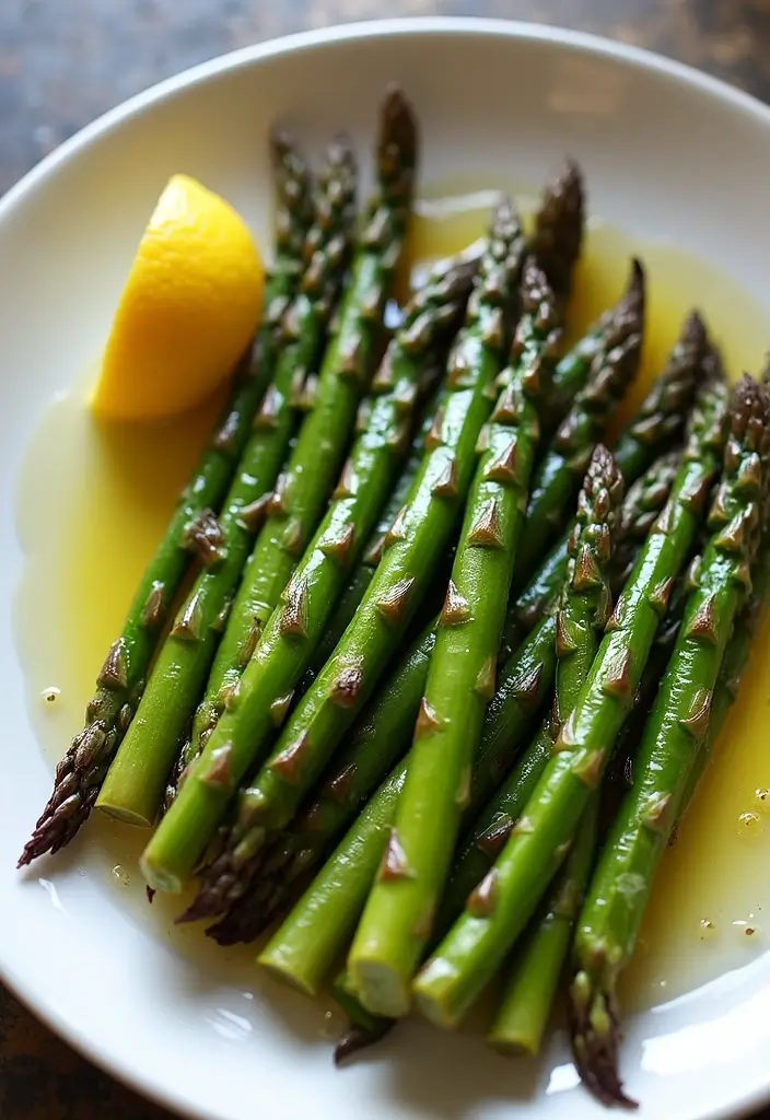 26 Mediterranean Diet Recipes Without Tomatoes (Still Delicious) - 14. Grilled Asparagus with Lemon