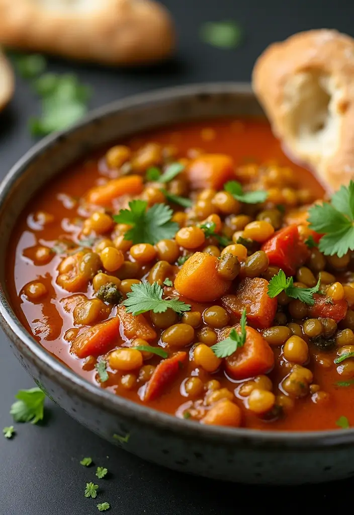 26 Mediterranean Diet Recipes Without Tomatoes (Still Delicious) - 21. Curried Lentil and Vegetable Stew