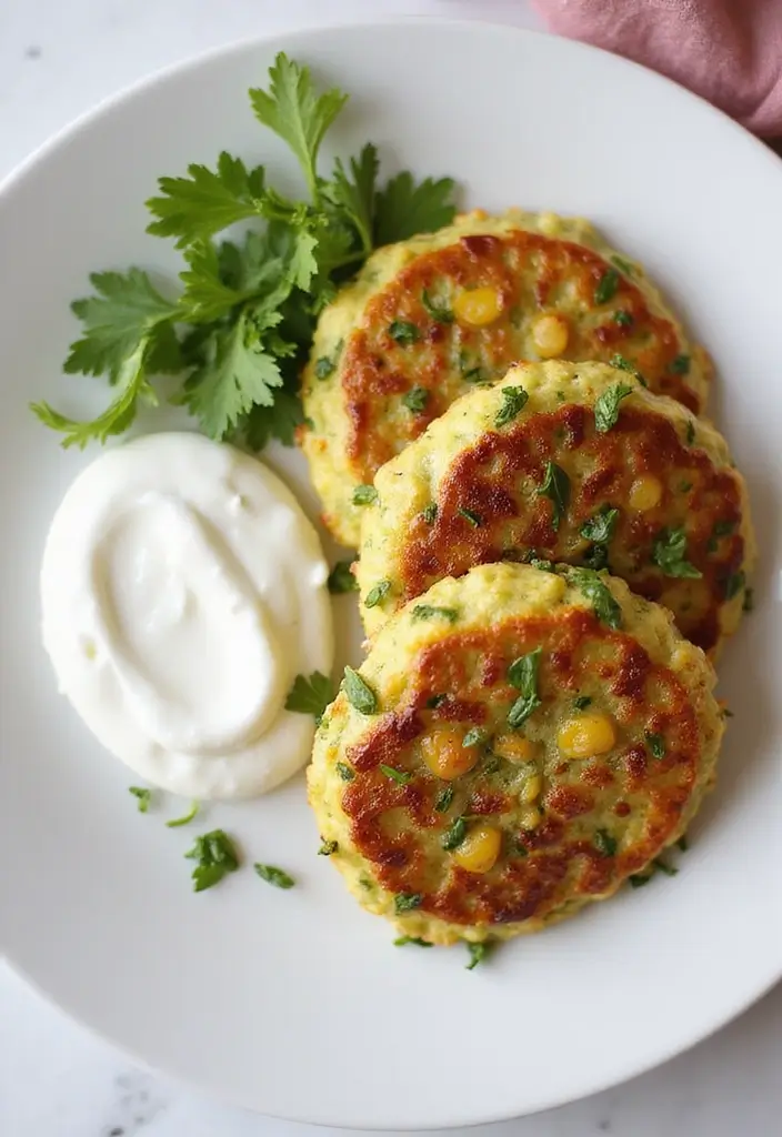 26 Mediterranean Diet Recipes Without Tomatoes (Still Delicious) - 23. Zucchini and Corn Fritters