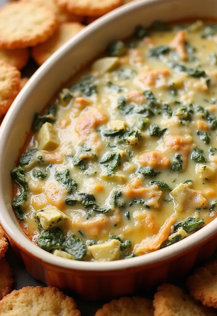 26 Mediterranean Diet Recipes Without Tomatoes (Still Delicious) - 9. Artichoke and Spinach Dip