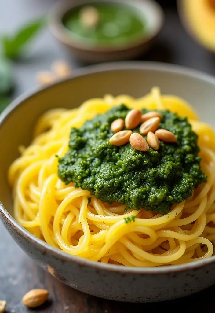 27 Gluten-Free & Low-Carb Mediterranean Diet Recipes You’ll Love 65 27 Gluten-Free & Low-Carb Mediterranean Diet Recipes You’ll Love - 11. Spaghetti Squash with Pesto