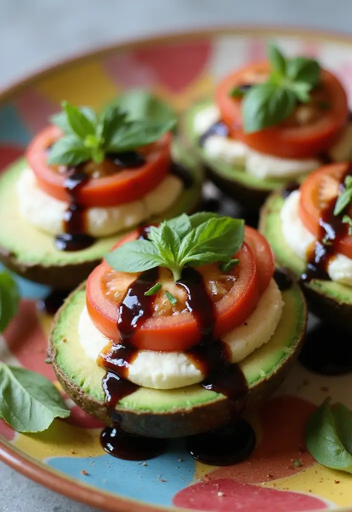 27 Gluten-Free & Low-Carb Mediterranean Diet Recipes You’ll Love 50 27 Gluten-Free & Low-Carb Mediterranean Diet Recipes You’ll Love - 8. Caprese Stuffed Avocados