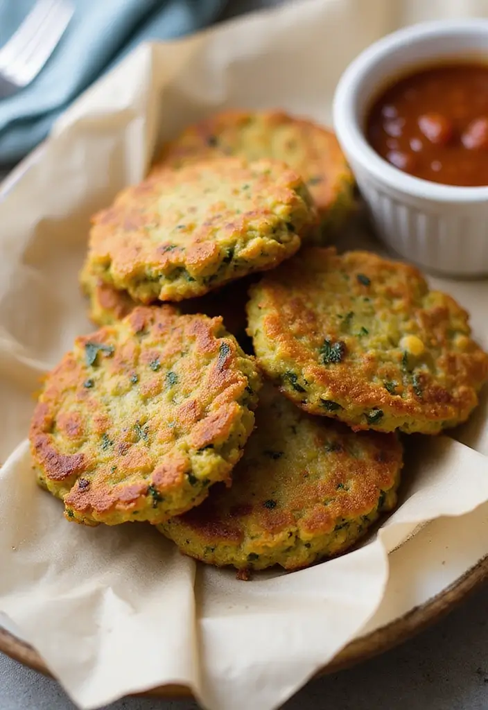 27 High-Protein Mediterranean Recipes for Energy and Fitness - 10. Zucchini and Bean Fritters