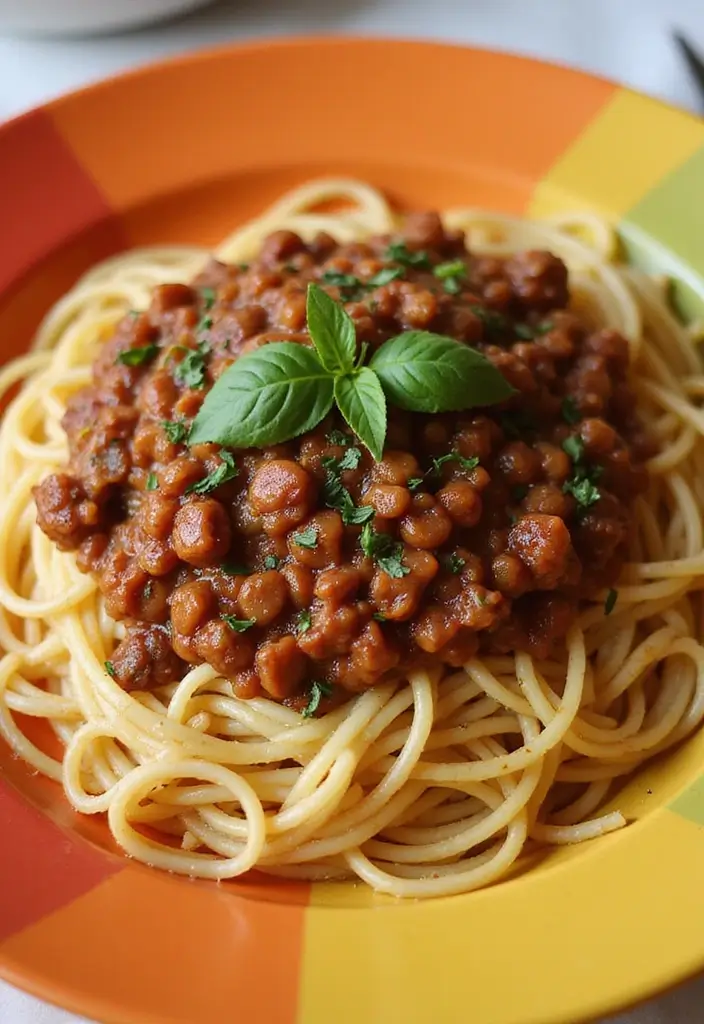 27 High-Protein Mediterranean Recipes for Energy and Fitness - 16. Spaghetti with Lentil Bolognese