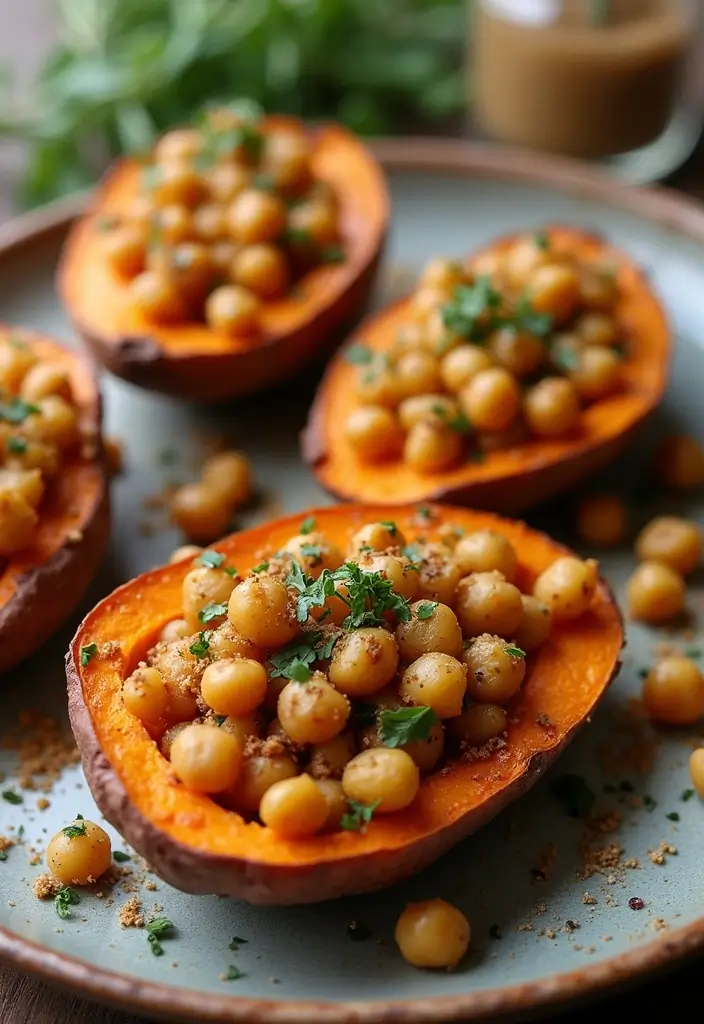 27 High-Protein Mediterranean Recipes for Energy and Fitness - 20. Mediterranean Baked Sweet Potatoes