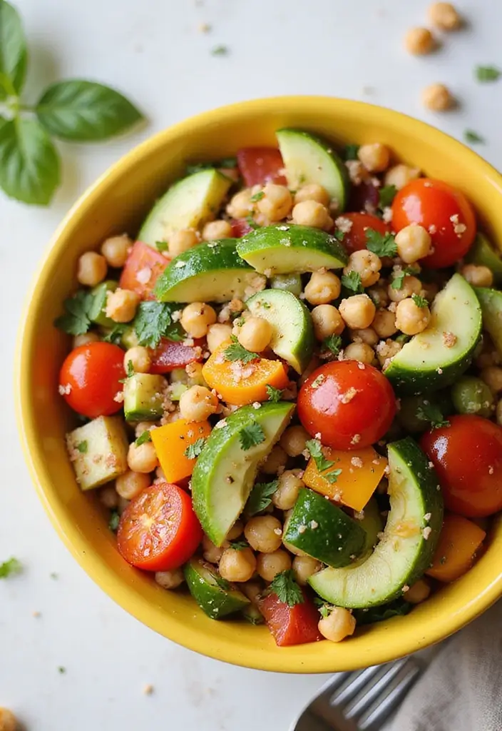 27 High-Protein Mediterranean Recipes for Energy and Fitness - 22. Mediterranean Chopped Salad