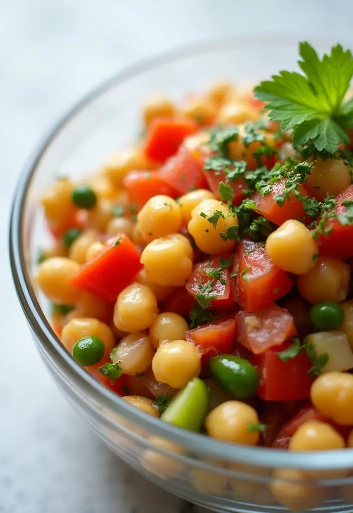 27 High-Protein Mediterranean Recipes for Energy and Fitness - 9. Mediterranean Chickpea Salad