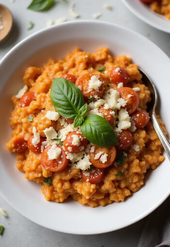 27 Instant Pot Mediterranean Recipes Ready in Minutes 90 27 Instant Pot Mediterranean Recipes Ready in Minutes - 16. Tomato Basil Risotto