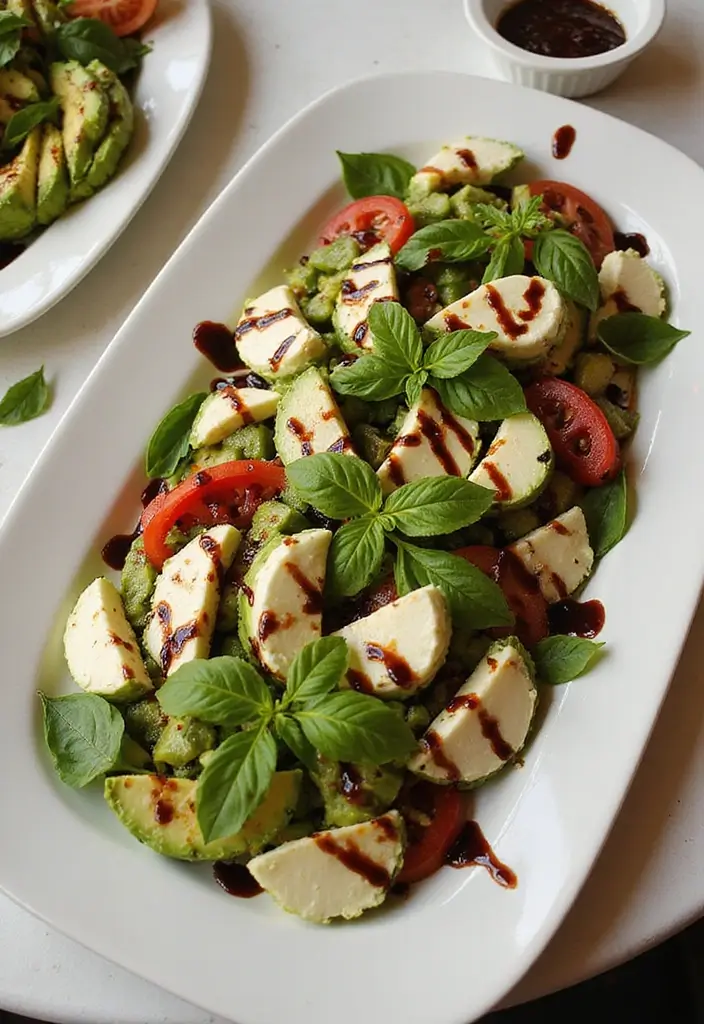 27 Mediterranean Diet Avocado Recipes for Creamy Goodness - 13. Avocado Caprese Salad
