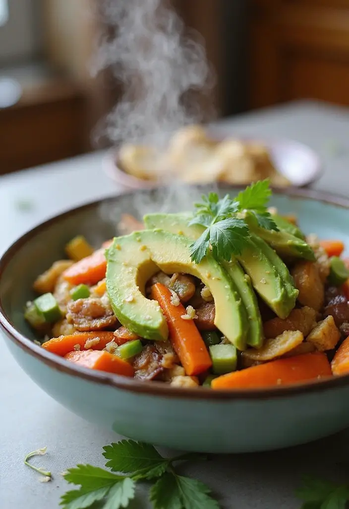 27 Mediterranean Diet Avocado Recipes for Creamy Goodness - 22. Avocado and Vegetable Stir-Fry