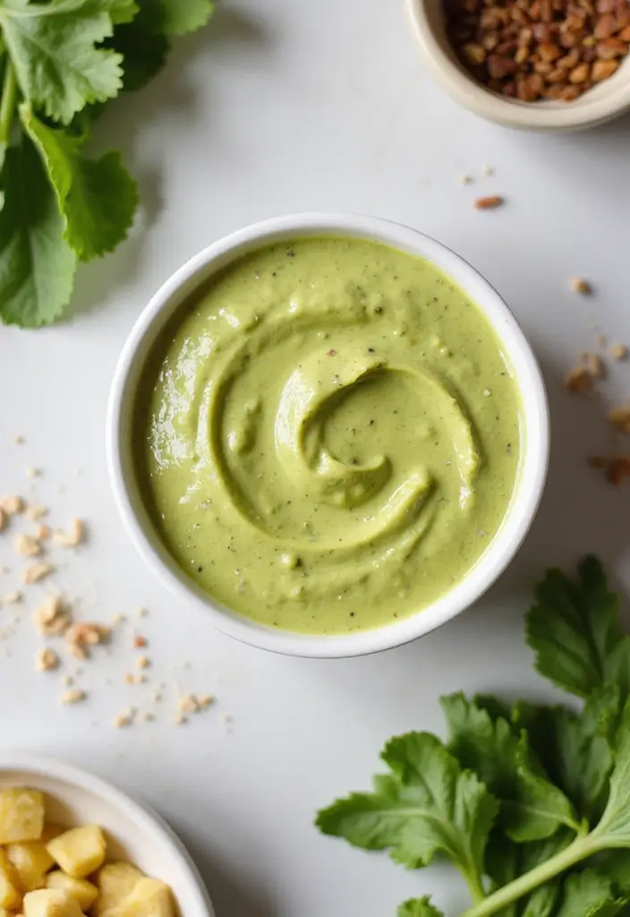 27 Mediterranean Diet Avocado Recipes for Creamy Goodness - 27. Avocado Tahini Dressing