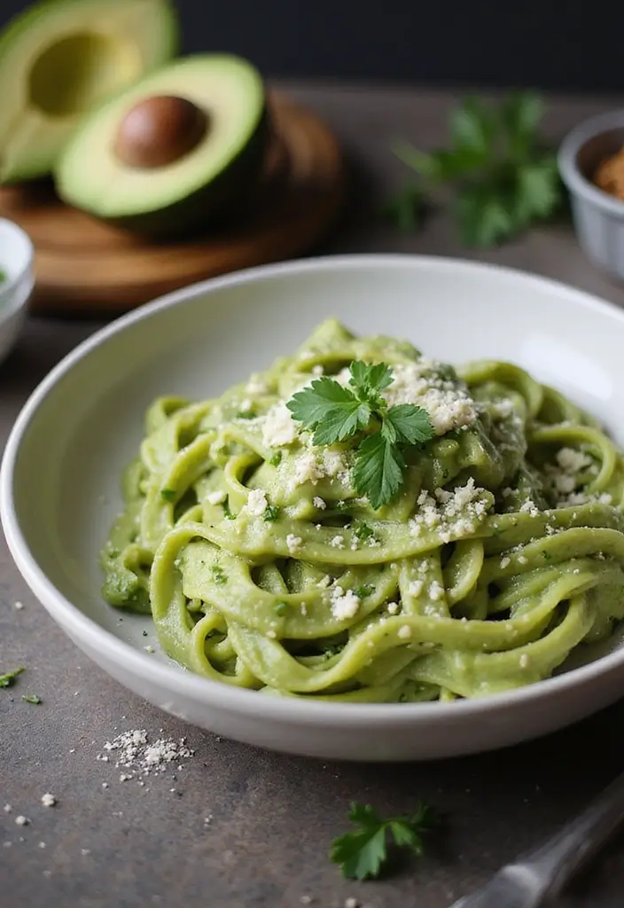 27 Mediterranean Diet Avocado Recipes for Creamy Goodness - 4. Creamy Avocado Pasta