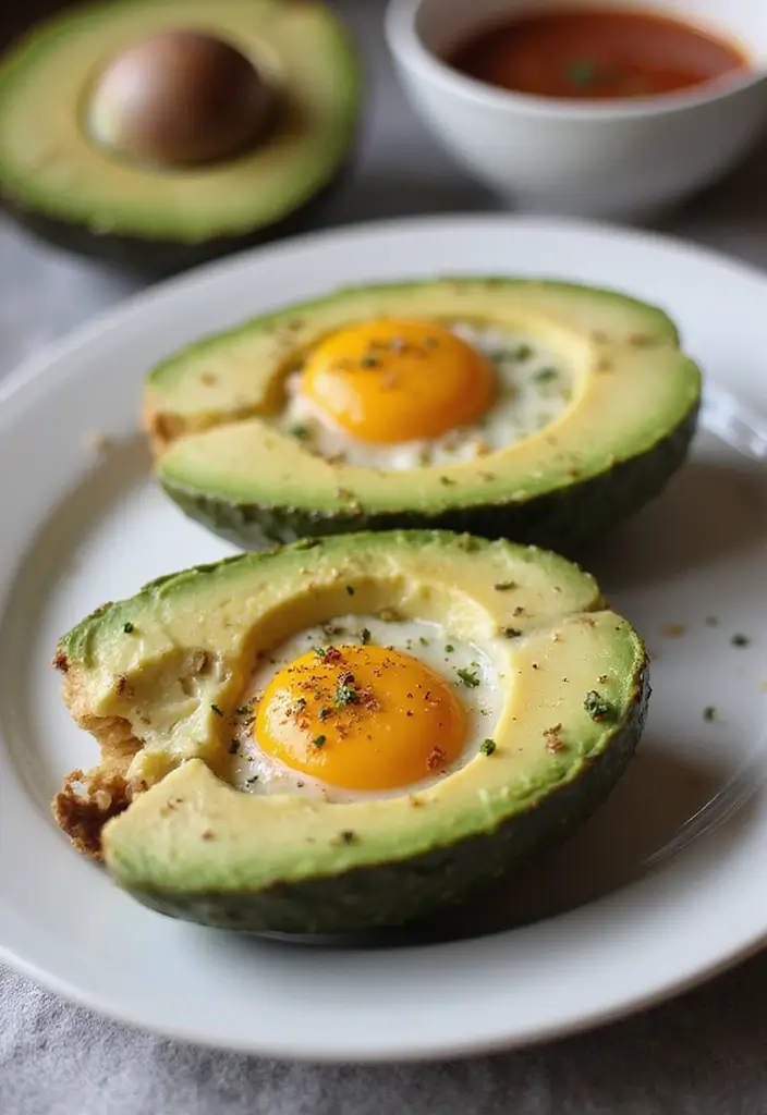 27 Mediterranean Diet Avocado Recipes for Creamy Goodness - 6. Baked Avocado Eggs