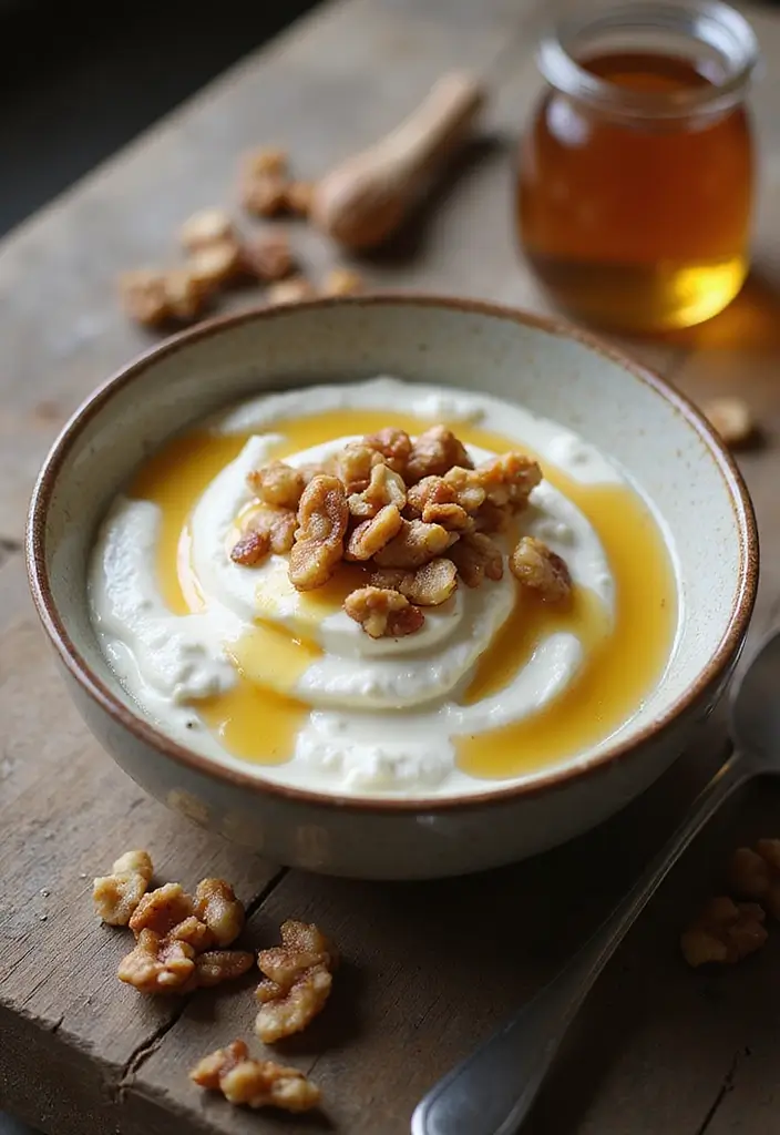 27 Mediterranean Diet Breakfast Recipes to Start Strong - 11. Greek Yogurt with Honey and Walnuts
