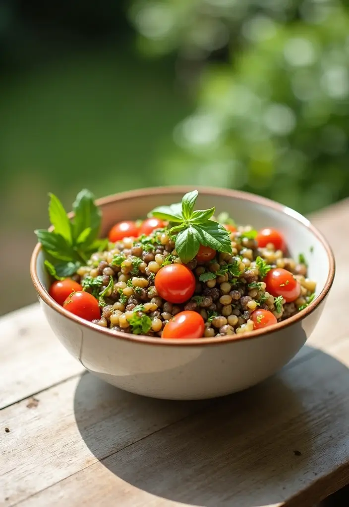 27 Mediterranean Diet Breakfast Recipes to Start Strong - 19. Mediterranean Lentil Salad Breakfast