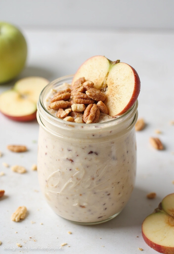 27 Mediterranean Diet Breakfast Recipes to Start Strong - 9. Apple Cinnamon Overnight Oats