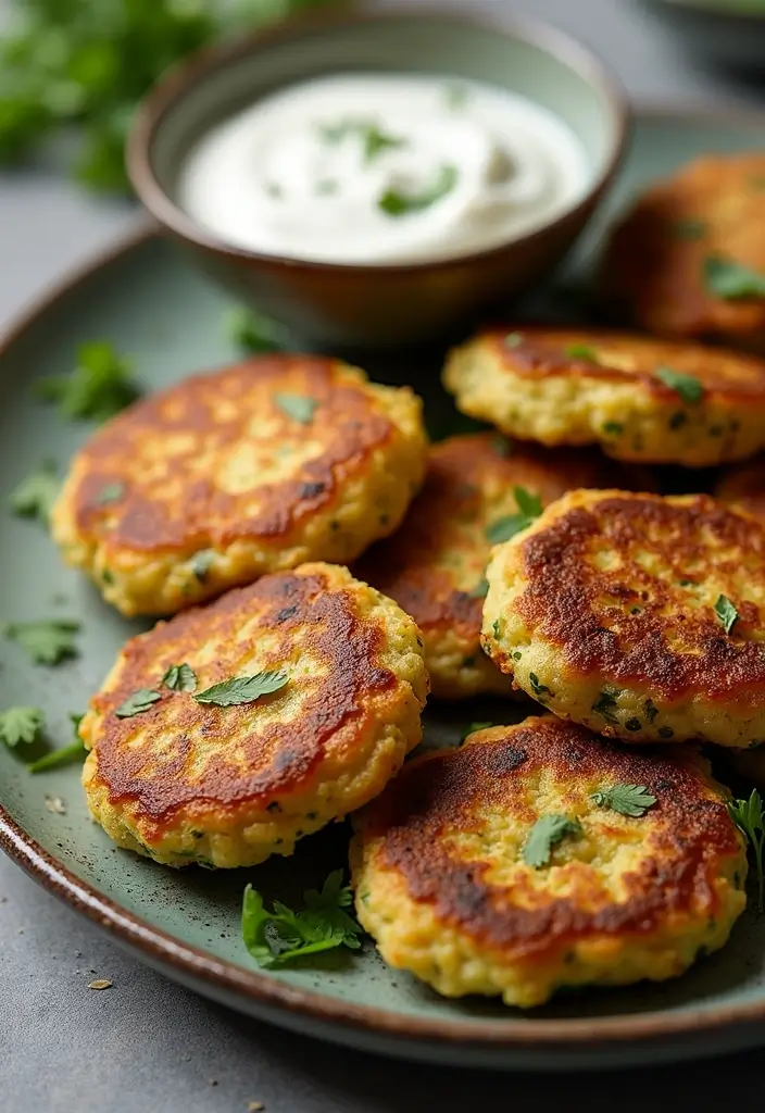 27 Mediterranean Diet Recipes with Mushrooms for Rich Flavor - 8. Mushroom and Zucchini Fritters