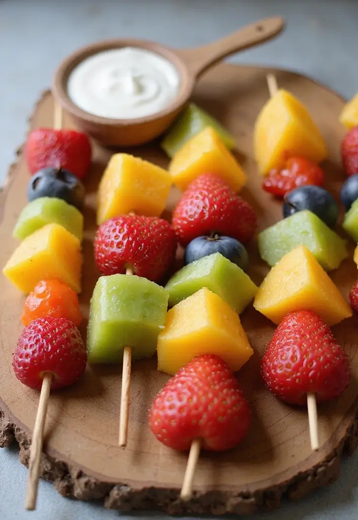 27 Mediterranean Recipes for Kids Even Picky Eaters Will Love 127 27 Mediterranean Recipes for Kids Even Picky Eaters Will Love - 21. Fruit Skewers with Honey Yogurt Dip