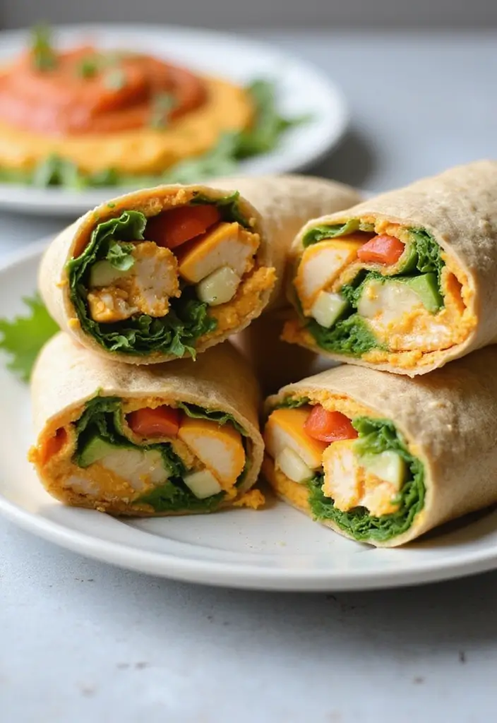 27 Mediterranean Recipes for Kids Even Picky Eaters Will Love 139 27 Mediterranean Recipes for Kids Even Picky Eaters Will Love - 23. Hummus and Veggie Wraps