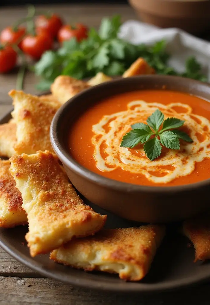 27 Mediterranean Recipes for Kids Even Picky Eaters Will Love 158 27 Mediterranean Recipes for Kids Even Picky Eaters Will Love - 26. Creamy Tomato Soup with Grilled Cheese Dippers