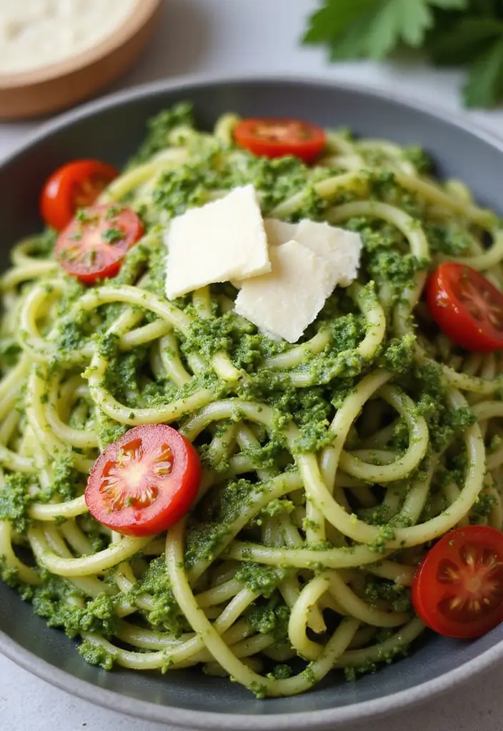 27 Mediterranean Recipes for Kids Even Picky Eaters Will Love 163 27 Mediterranean Recipes for Kids Even Picky Eaters Will Love - 27. Zucchini Noodles with Pesto