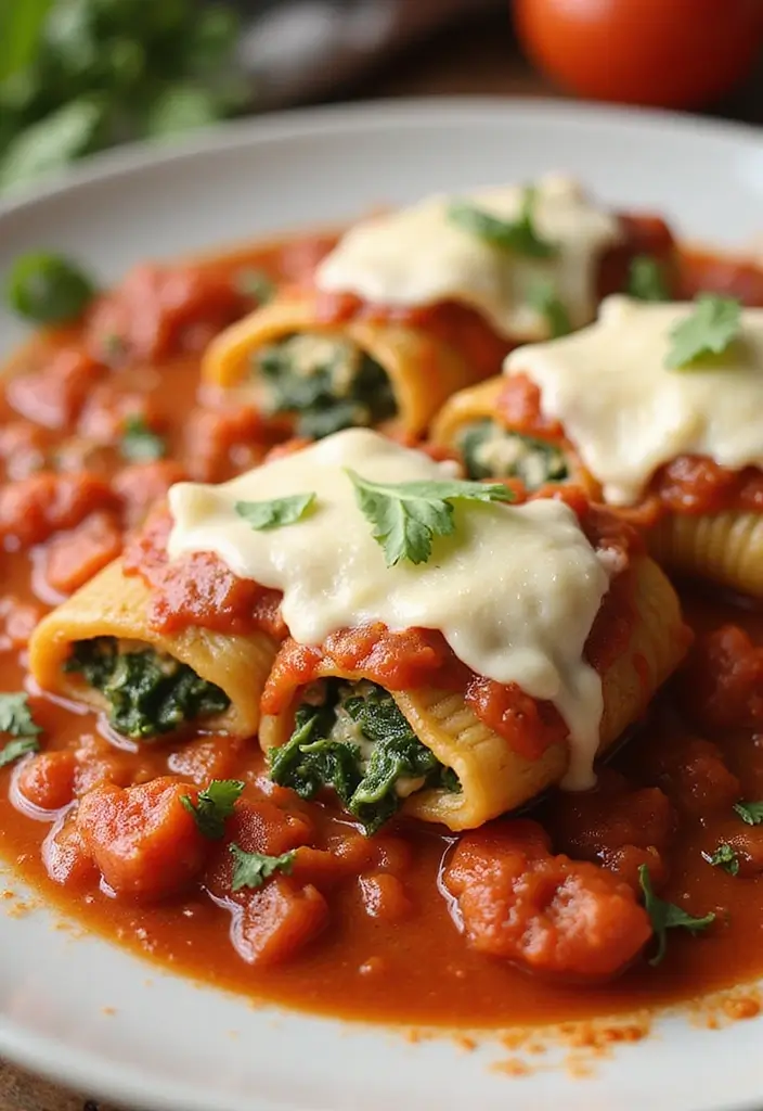 27 Mediterranean Recipes for Kids Even Picky Eaters Will Love 15 27 Mediterranean Recipes for Kids Even Picky Eaters Will Love - 3. Cheesy Spinach and Feta Stuffed Shells