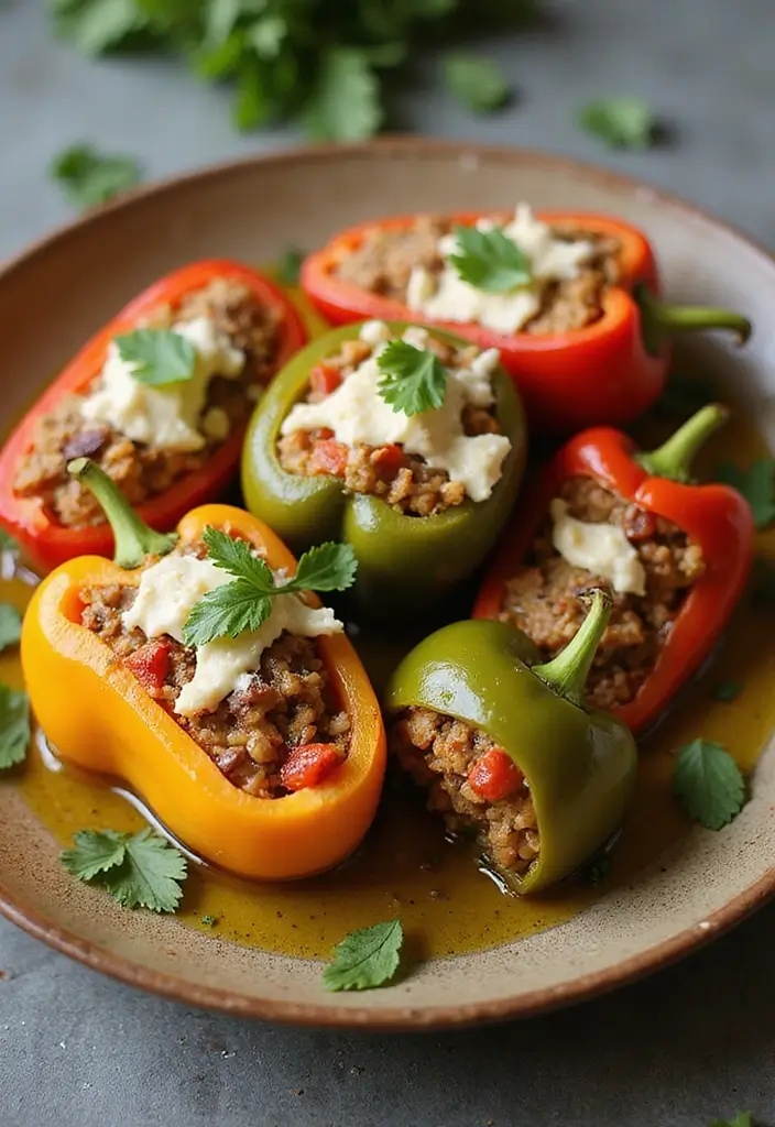 28 Authentic Greek Diet Plan Mediterranean Recipes to Try 122 28 Authentic Greek Diet Plan Mediterranean Recipes to Try - 20. Greek Stuffed Peppers