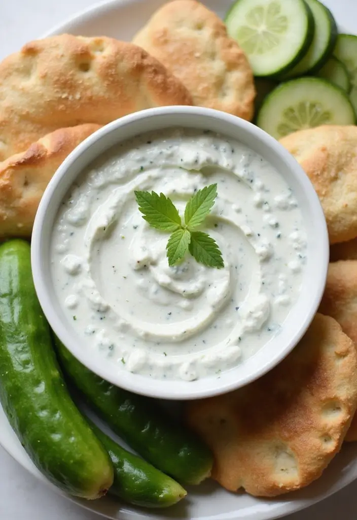 28 Authentic Greek Diet Plan Mediterranean Recipes to Try 32 28 Authentic Greek Diet Plan Mediterranean Recipes to Try - 6. Tzatziki (Cucumber Yogurt Dip)
