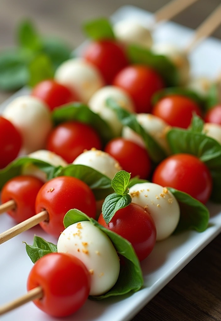 28 Authentic Mediterranean Diet Recipes Straight from the Region - 18. Caprese Skewers