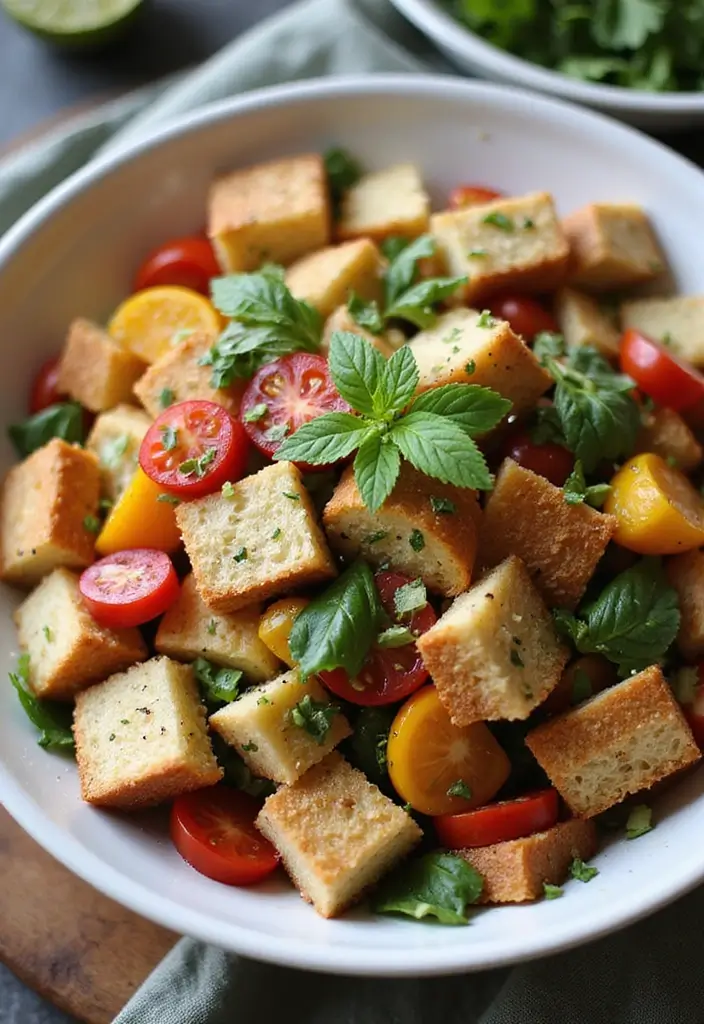 28 Authentic Mediterranean Diet Recipes Straight from the Region - 20. Panzanella Salad