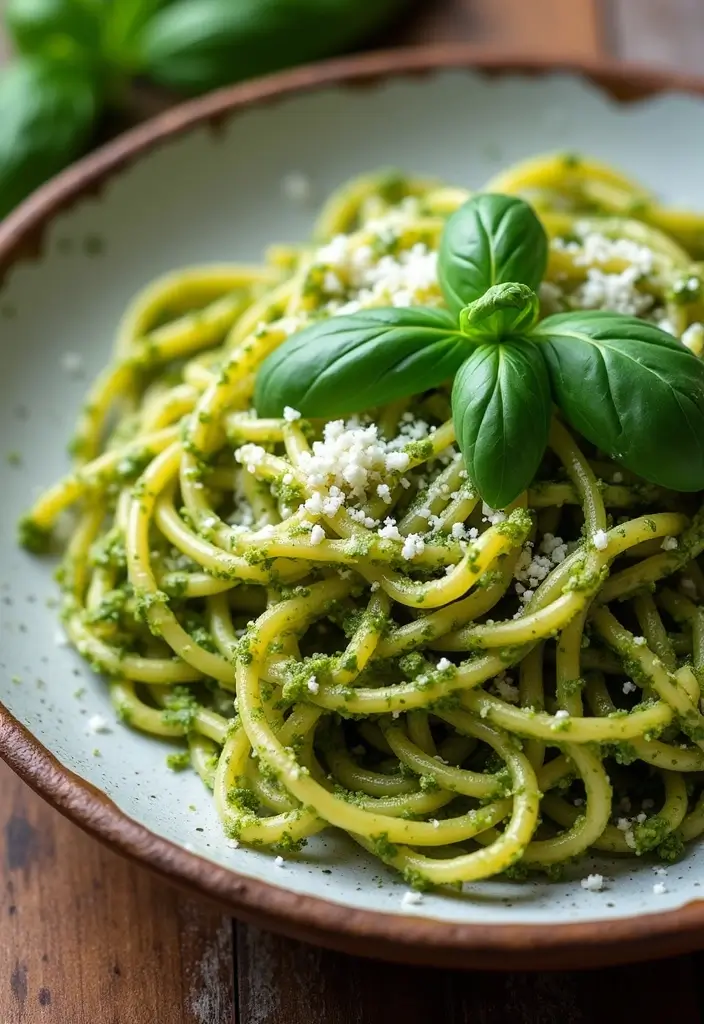 28 Authentic Mediterranean Diet Recipes Straight from the Region - 23. Pesto Pasta
