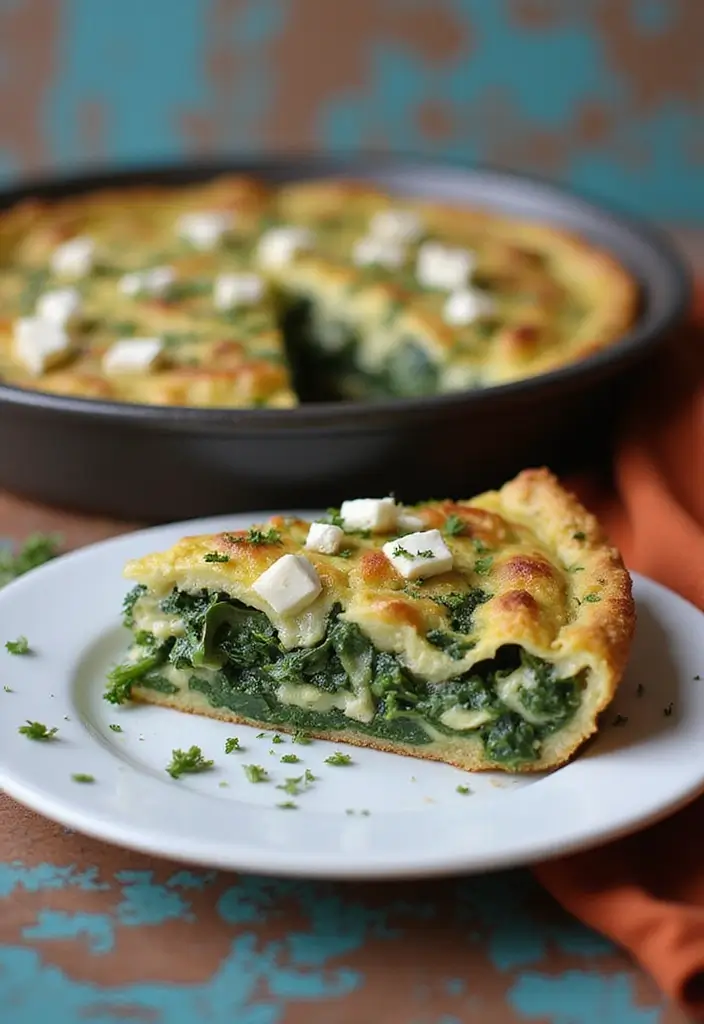 28 Authentic Mediterranean Diet Recipes Straight from the Region - 25. Frittata with Spinach and Feta