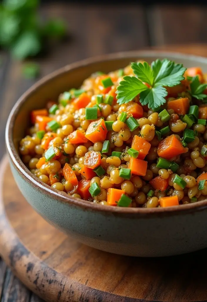 28 Authentic Mediterranean Diet Recipes Straight from the Region - 26. Curried Lentil Salad
