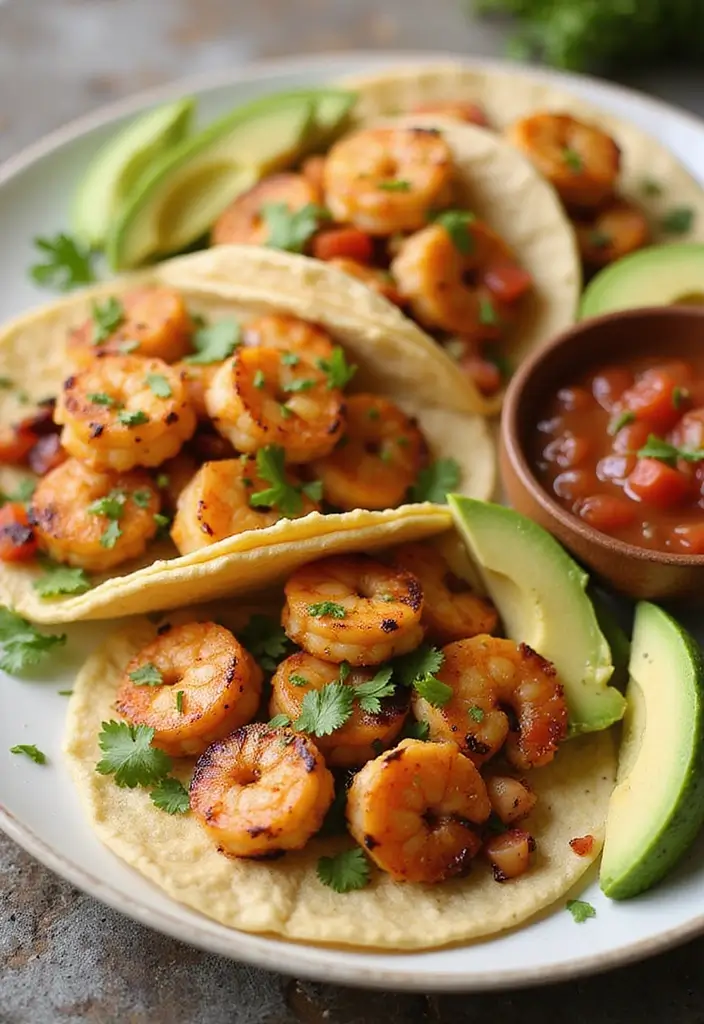 28 Authentic Mediterranean Diet Recipes Straight from the Region - 9. Grilled Shrimp Tacos