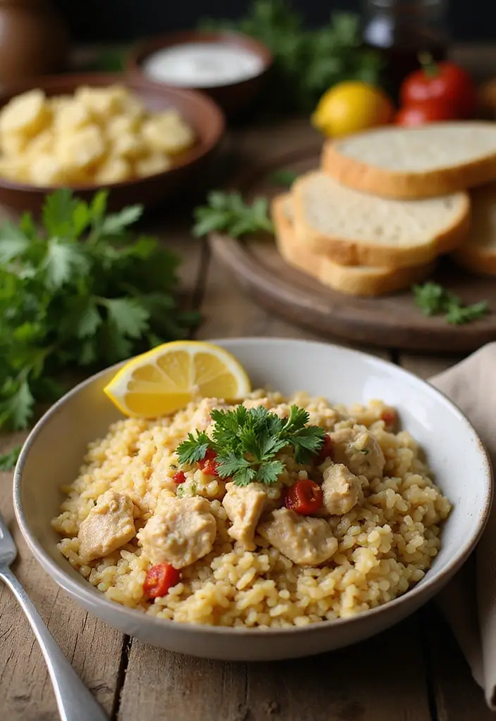 28 Mediterranean Crock Pot Recipes for Comfort Food Lovers 1 28 Mediterranean Crock Pot Recipes for Comfort Food Lovers - 1. Greek Chicken and Orzo