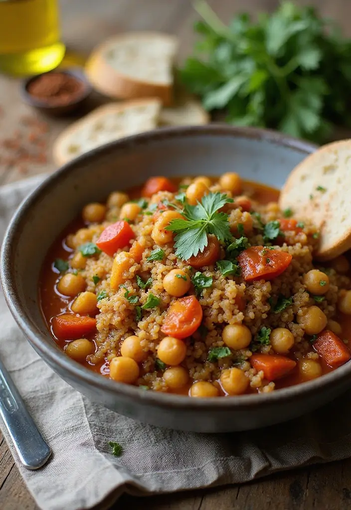 28 Mediterranean Crock Pot Recipes for Comfort Food Lovers 8 28 Mediterranean Crock Pot Recipes for Comfort Food Lovers - 2. Mediterranean Quinoa and Chickpea Stew