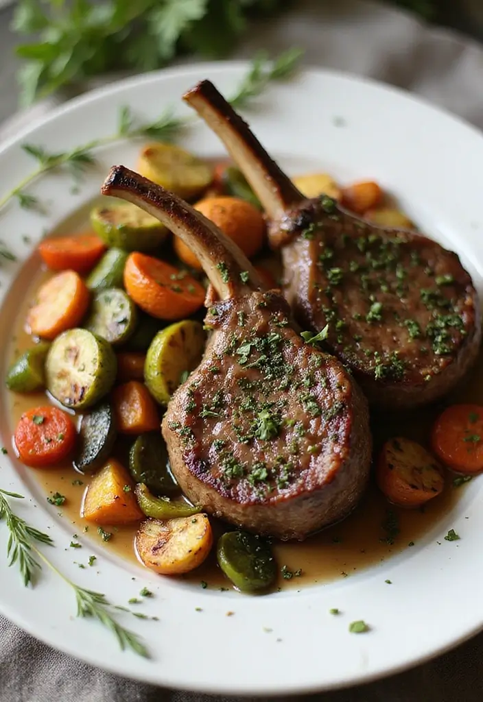 28 Mediterranean Crock Pot Recipes for Comfort Food Lovers 118 28 Mediterranean Crock Pot Recipes for Comfort Food Lovers - 20. Herb-Crusted Lamb Chops
