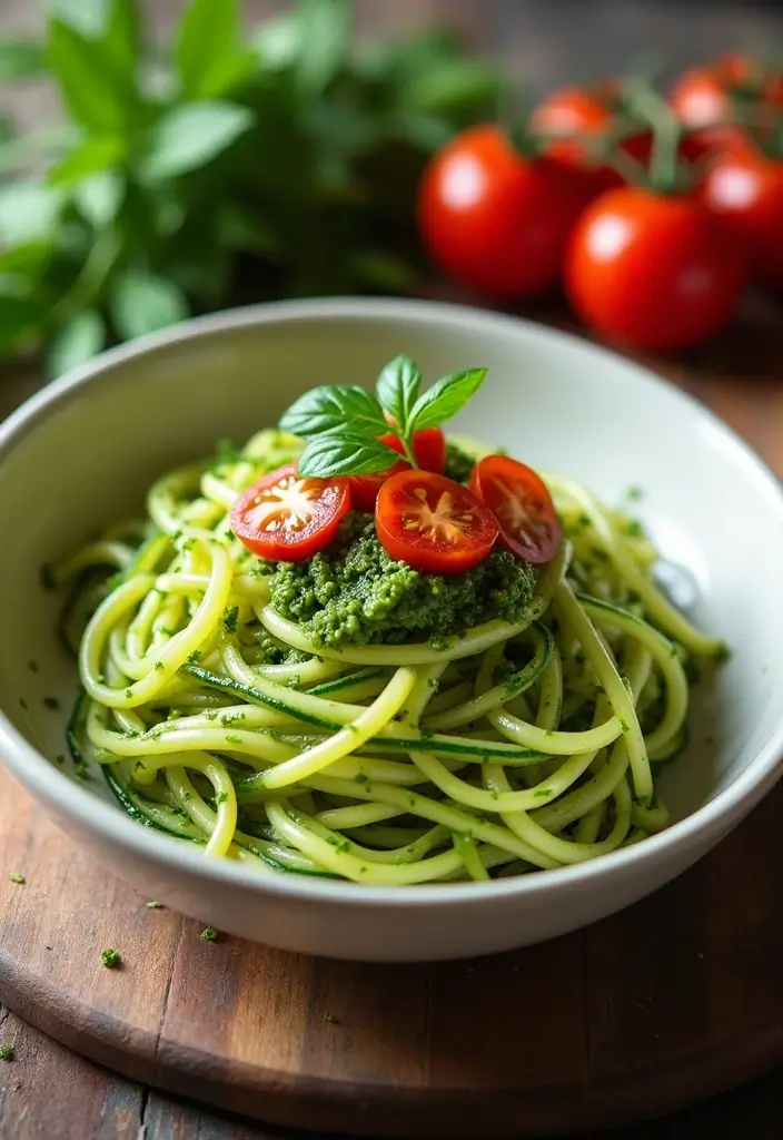 28 Mediterranean Crock Pot Recipes for Comfort Food Lovers 153 28 Mediterranean Crock Pot Recipes for Comfort Food Lovers - 27. Zucchini Noodles with Pesto