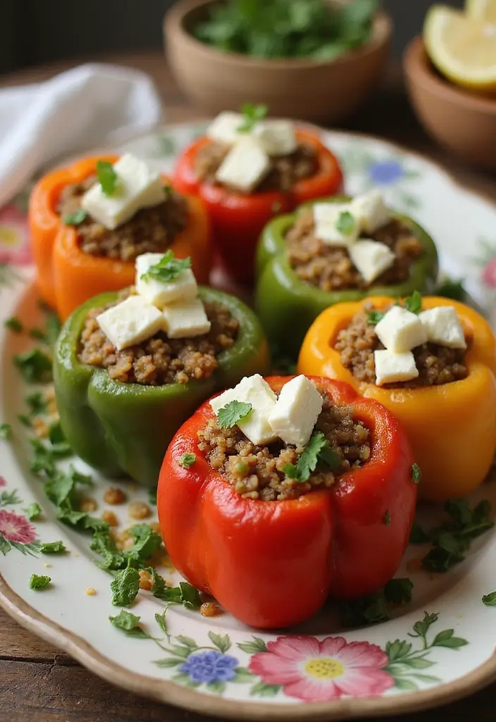 28 Mediterranean Crock Pot Recipes for Comfort Food Lovers 20 28 Mediterranean Crock Pot Recipes for Comfort Food Lovers - 4. Mediterranean Stuffed Peppers