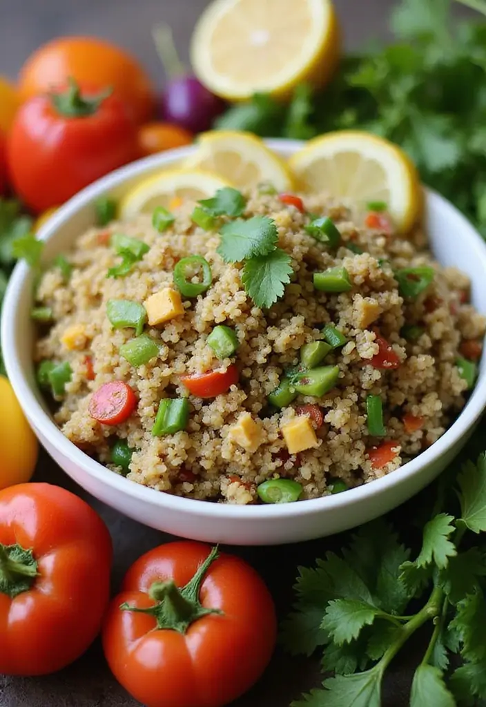 28 Mediterranean Diet Meal Prep Recipes for Busy Weeks - 1. Quinoa Tabbouleh Salad