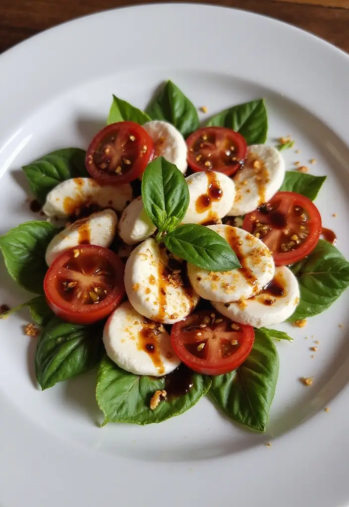 28 Mediterranean Diet Meal Prep Recipes for Busy Weeks - 10. Caprese Salad with Balsamic Glaze