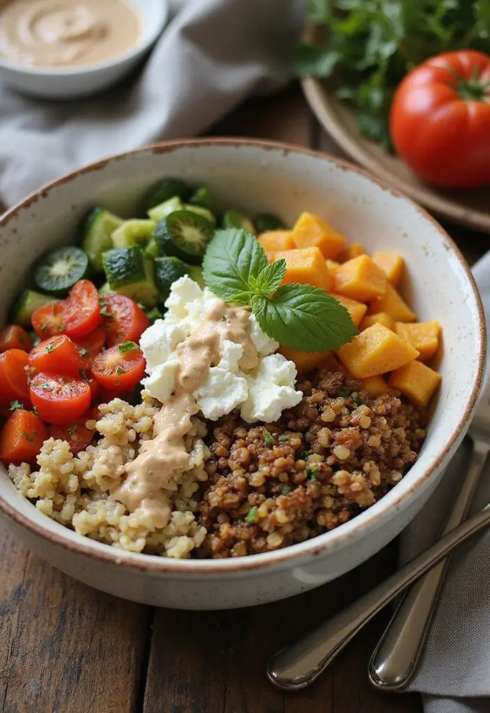28 Mediterranean Diet Meal Prep Recipes for Busy Weeks - 18. Mediterranean Grain Bowl
