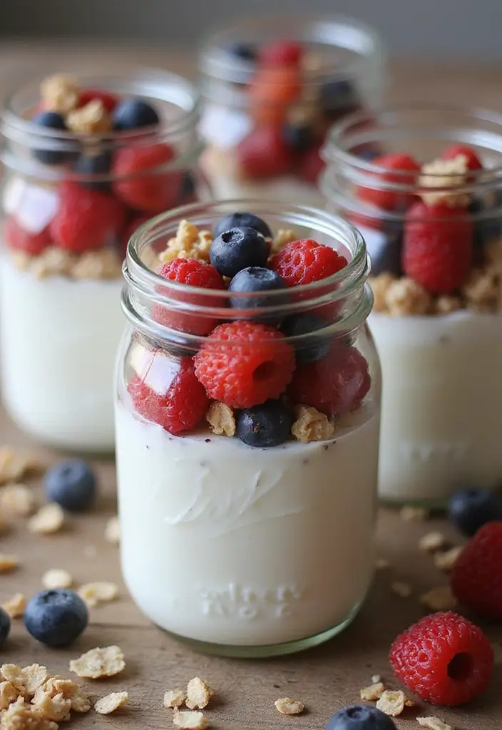 28 Mediterranean Lunch Meal Prep Recipes for a Healthy Week - 28. Greek Yogurt Parfaits