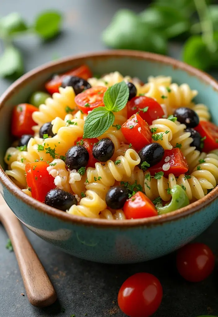 28 Mediterranean Meal Prep Recipes to Simplify Your Week - 10. Mediterranean Pasta Salad
