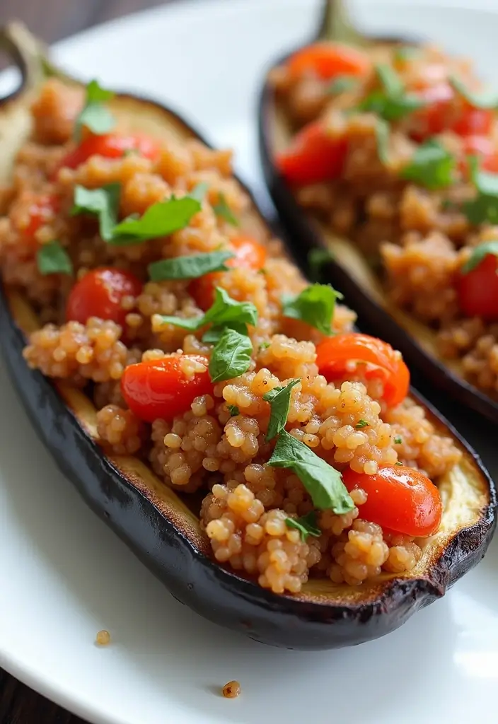 28 Mediterranean Meal Prep Recipes to Simplify Your Week - 12. Mediterranean Stuffed Eggplant