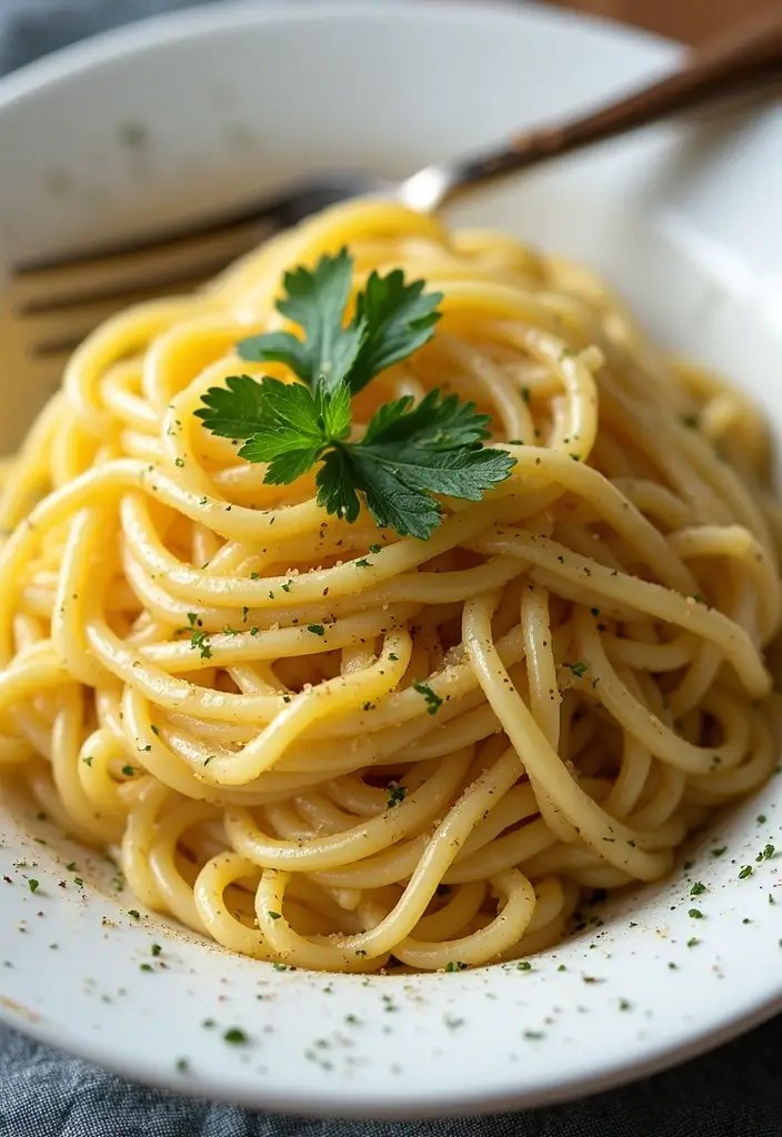 28 Mediterranean Meal Prep Recipes to Simplify Your Week - 15. Spaghetti Aglio e Olio