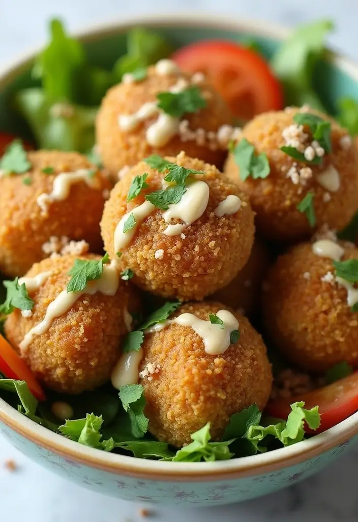 28 Mediterranean Meal Prep Recipes to Simplify Your Week - 7. Falafel and Tahini Salad